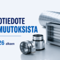 Ennakkotiedote hinnanmuutoksista 1.8.2026 alkaen